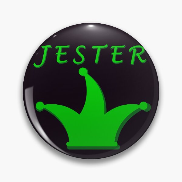 Item preview, Hat and name of a jester, jester or joker in green in a circle designed and sold by shennix.