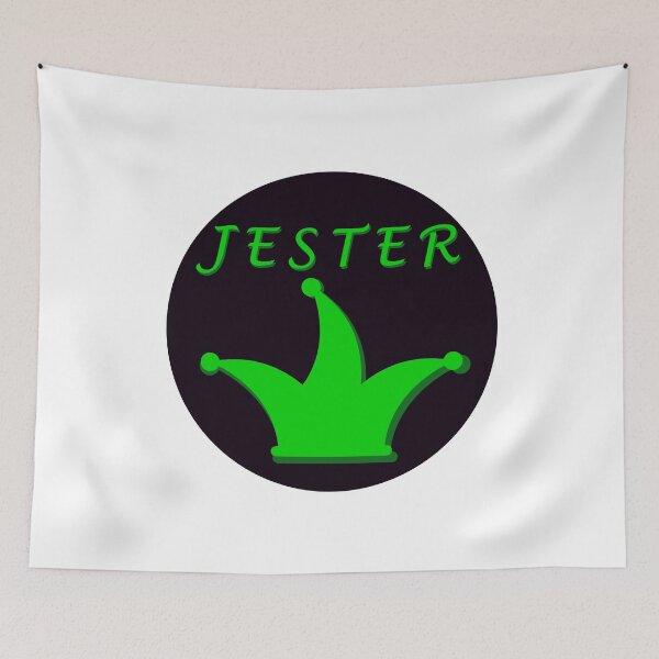 Item preview, Hat and name of a jester, jester or joker in green in a circle designed and sold by shennix.