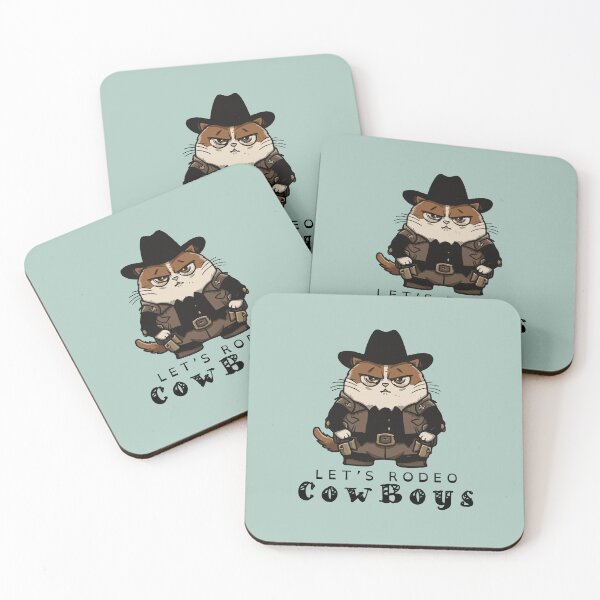 Item preview, Let's Rodeo Cowboys | Obese Cowboy Cat Meme | Fatty Rodeo kitten | roughneck Cat Funny designed and sold by themichetti.