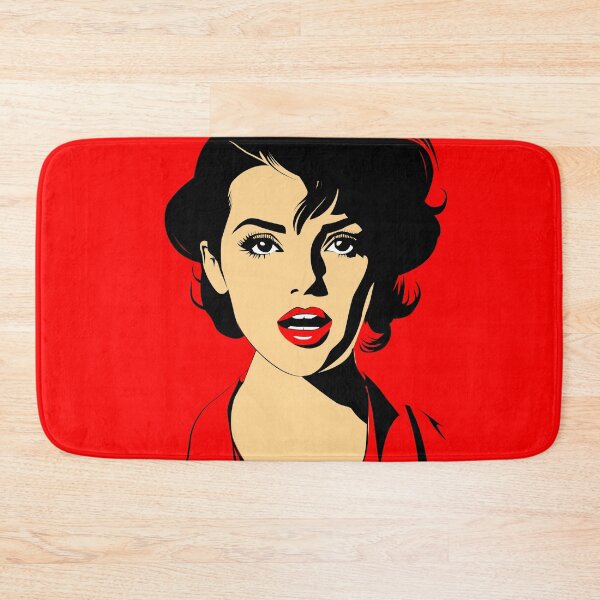 Item preview, surprised pin up girl, Retro woman pop art style.  designed and sold by DALIO666.