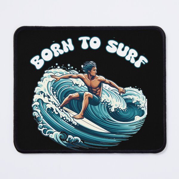 Item preview, Man Born To Surf designed and sold by Aurorapod.
