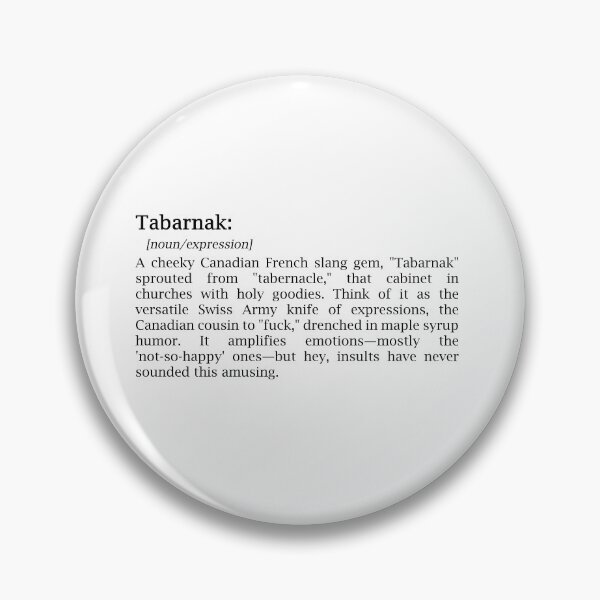 Artikelvorschau, Tabarnak - Wörterbuch entworfen und verkauft von EmeraldeaArt.