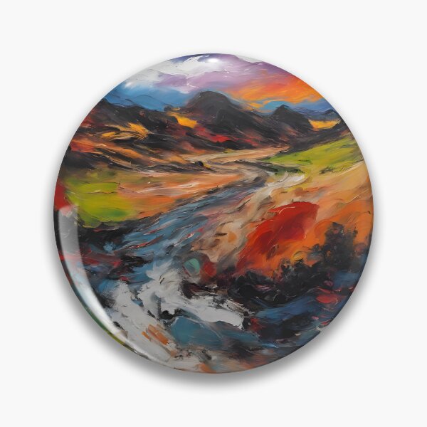 Item preview, Powerful Expressionist Landscape designed and sold by colorvisionart.