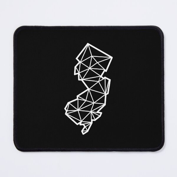 Item preview, Geometric New Jersey State Design - White Lines designed and sold by anne-dromeda.