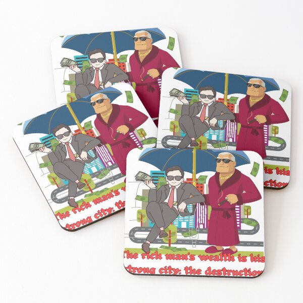 Item preview, The rich man's wealth is his strong city: the destruction of the poor is their poverty. designed and sold by Hinny8.