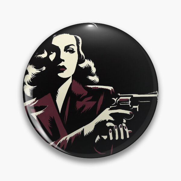 Item preview, Noir Crime Woman with Revolver designed and sold by RESToRAPTOR.