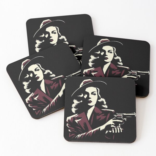Item preview, Noir Crime Woman with Revolver designed and sold by RESToRAPTOR.