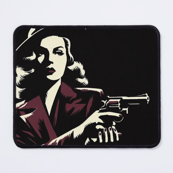 Item preview, Noir Crime Woman with Revolver designed and sold by RESToRAPTOR.