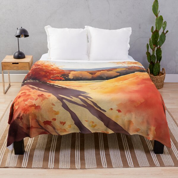 Item preview, Colinas onduladas en el paisaje otoñal designed and sold by colorvisionart.