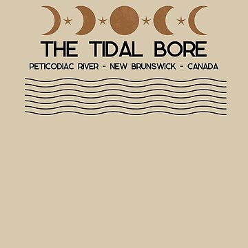 Artwork thumbnail, The Tidal Bore - Peticodiac River T-Shirt by TheTidalBores