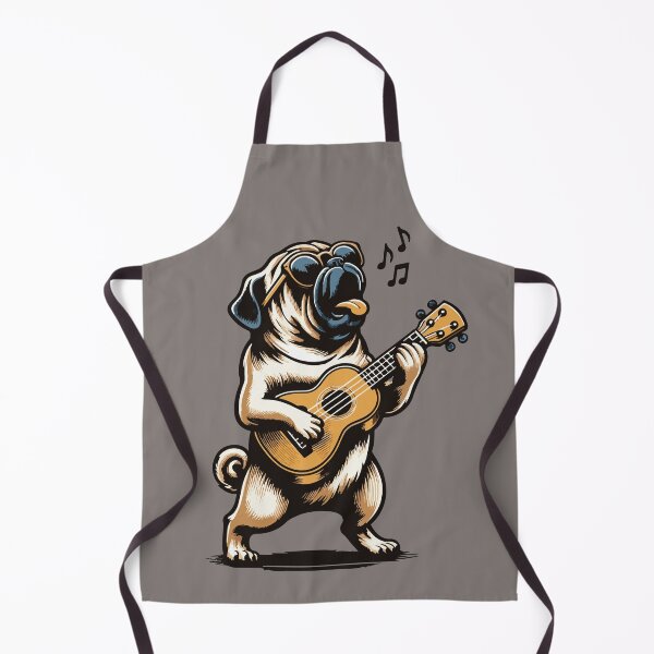 Item preview, Dog Playing Guitar Singing Pug Funny Pugfather designed and sold by d247.