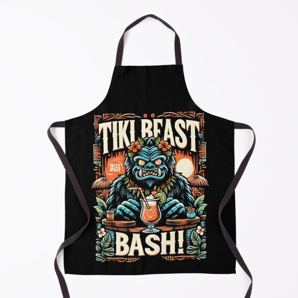Item preview, Tiki Beast Bash Tropical Fun Monster Luau Paradise designed and sold by SpookshowDesign.