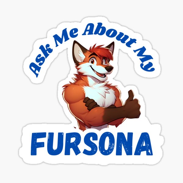 Item preview, Ask Me About My Fox Fursona Furry Art designed and sold by BlueBullBazaar.