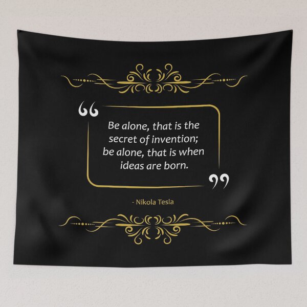 Aperçu de l'œuvre Nikola Tesla cite le secret de l'invention créée et vendue par paragonDesign28.