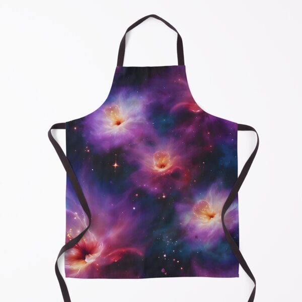 Item preview, Nebula Nectar - Cosmic Nebulas with Blooming Flowers designed and sold by colorvisionart.