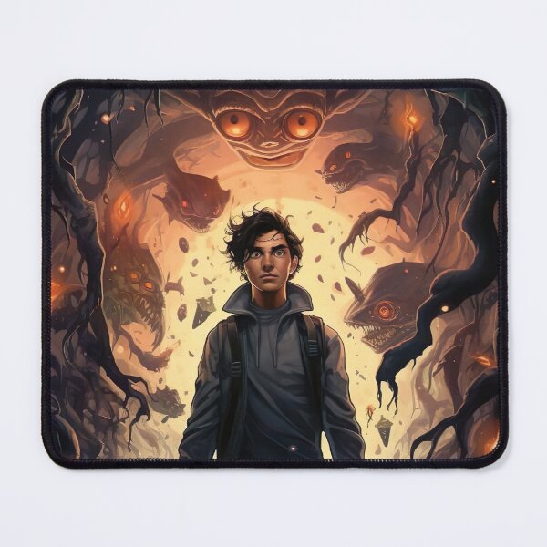 Item preview, Confrontation with the abyss: Man stands upright in front of the huge demon designed and sold by ArrangedDesigns.