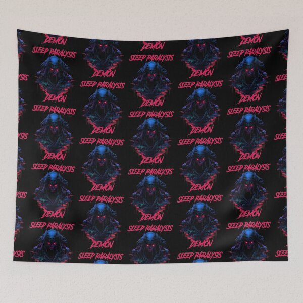 Item preview, Sleep paralysis demon - synthwave cyberpunk designed and sold by GlitchGrotesque.