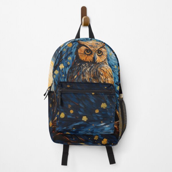 Item preview, Midnight Bloom: Owl Under the Van Gogh Sky designed and sold by unimuse.