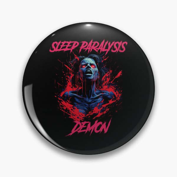 Item preview, Sleep paralysis demon - synthwave cyberpunk designed and sold by GlitchGrotesque.