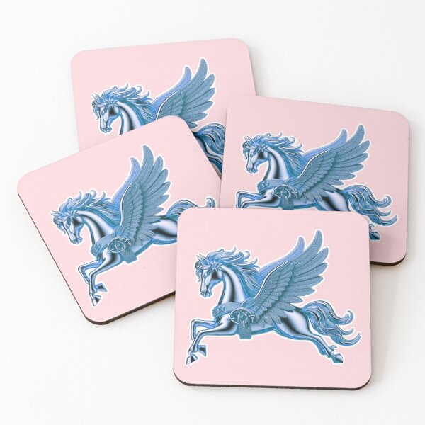 Item preview, Metallic Blue Pegasus - Aria's Pegasi designed and sold by AmberRoseWrites.