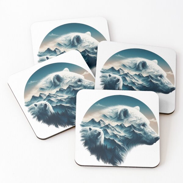 Item preview, Double Exposure Bear and Nature designed and sold by EnchantedIsle.