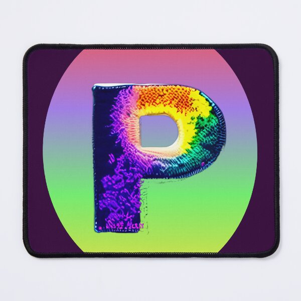 Item preview, letter P, monogram 2. typography collage. ABC art. gift 2024 designed and sold by Minibubb.