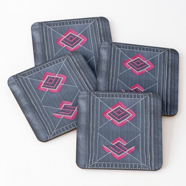 Item preview,  Jeans clothes, fuchsia embroidered jeans 9 designed and sold by Kader101.