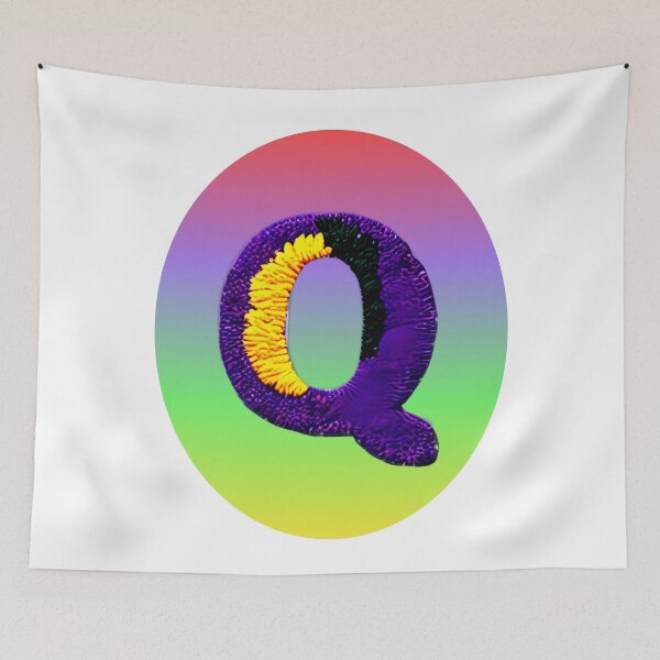 Item preview, letter Q, monogram . typography collage. ABC art. gift 2024 designed and sold by Minibubb.