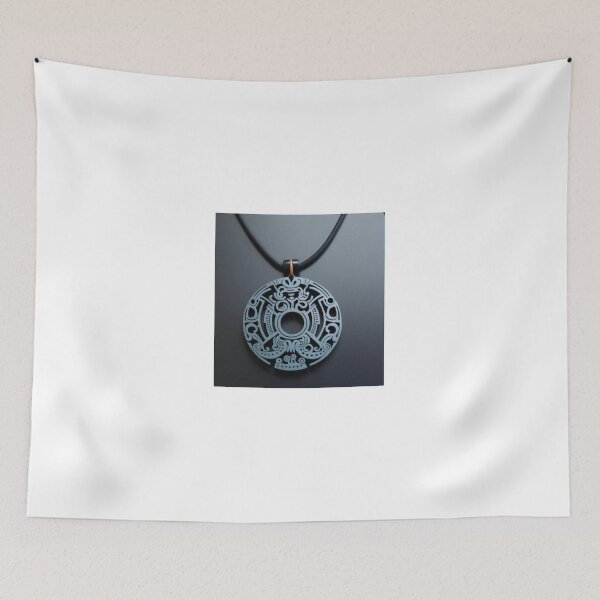Item preview, Un colgante azul sobre un hilo negro. designed and sold by ForwardMove.