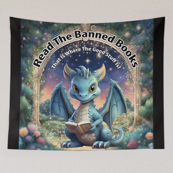 Item preview, Baby Dragon - Read the Banned Books designed and sold by Karen Wood.