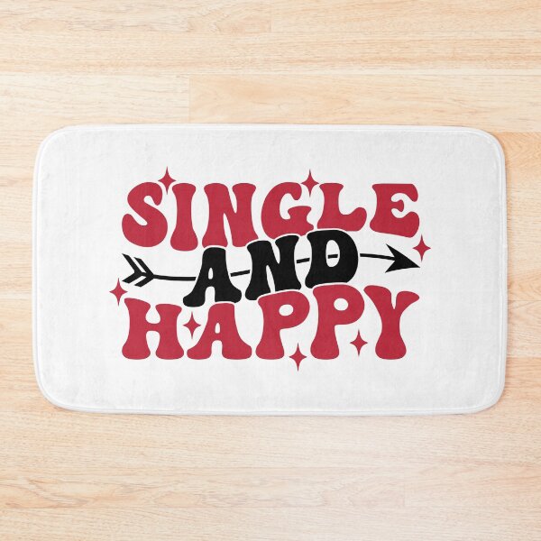 Item preview, SINGLE AND HAPPY FUNNY VALENTINE'S GIFTS designed and sold by anajamelek.