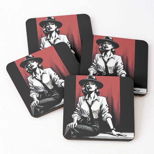 Item preview, Noir Crime Woman in a Classic Suit designed and sold by RESToRAPTOR.