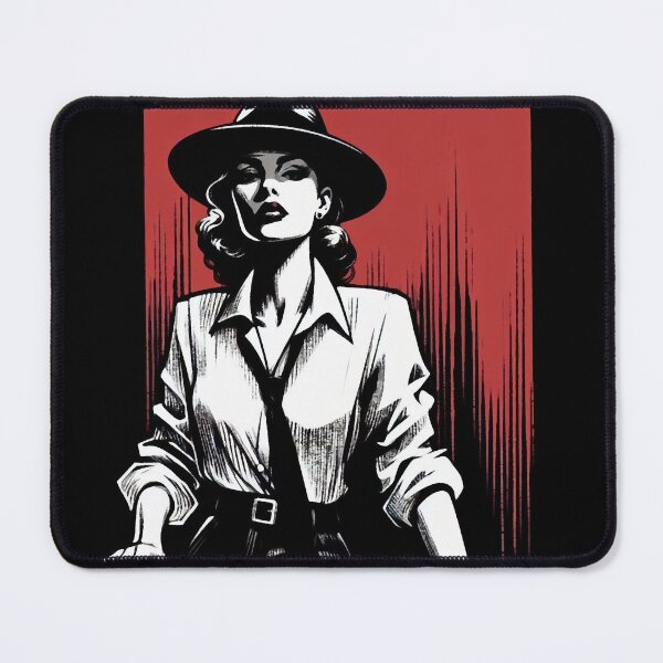 Item preview, Noir Crime Woman in a Classic Suit designed and sold by RESToRAPTOR.