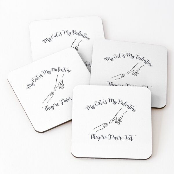 Item preview, My cat is my valentine, and they're purr-fect, Funny Valentine's quote for cat Lovers and Valentine's Day  designed and sold by CHAMSSTORE.