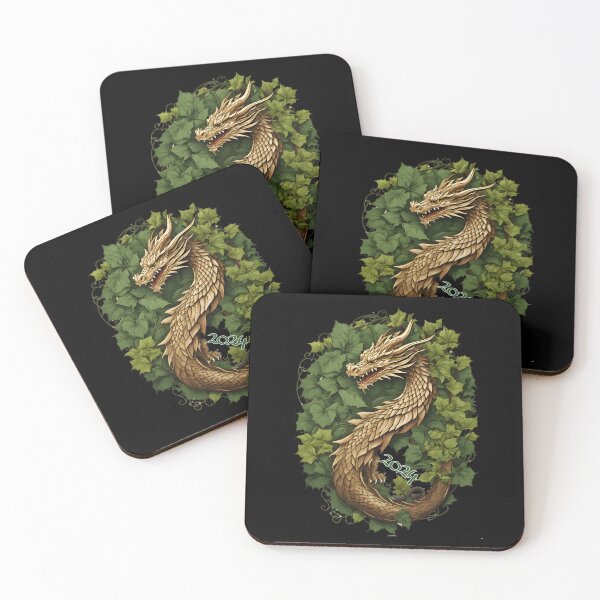 Item preview, Wood Dragon Luck and Prosperity: Year of the Dragon 2024 designed and sold by leyfinder.