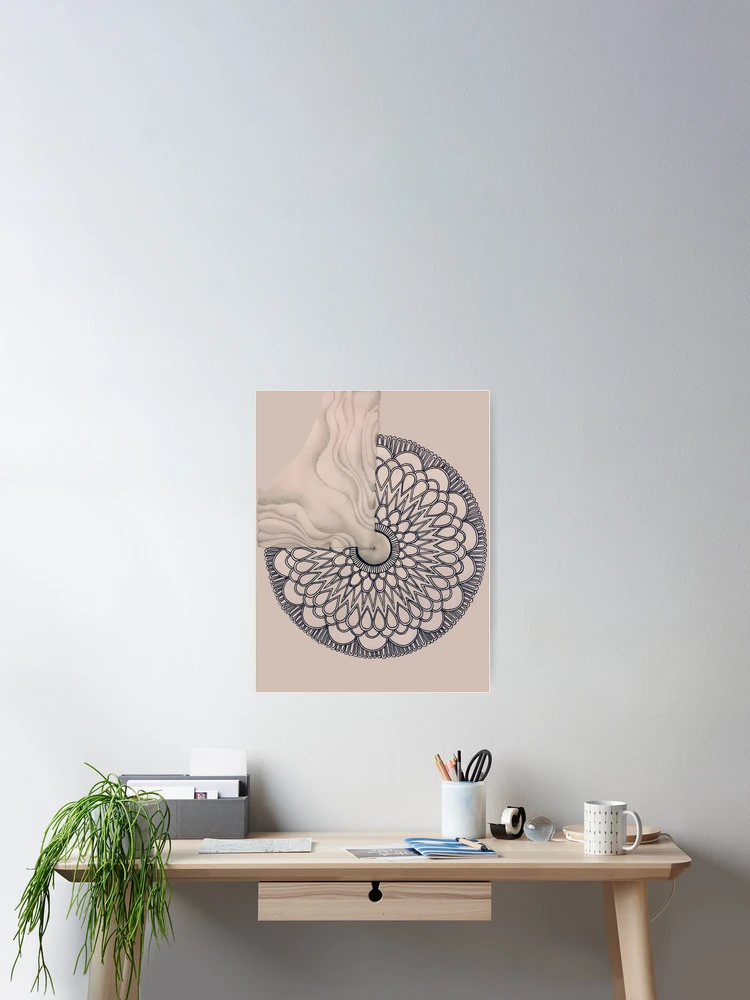 Thumbnail 2 of 3, Poster, Exploding Mandala designed and sold by AbstractArielle.