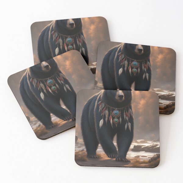 Item preview, Black Bear Totem designed and sold by Dryden Stewart Enterprises.