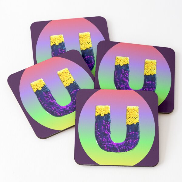 Item preview, letter U, monogram . typography collage. ABC art. gift 2024 designed and sold by Minibubb.