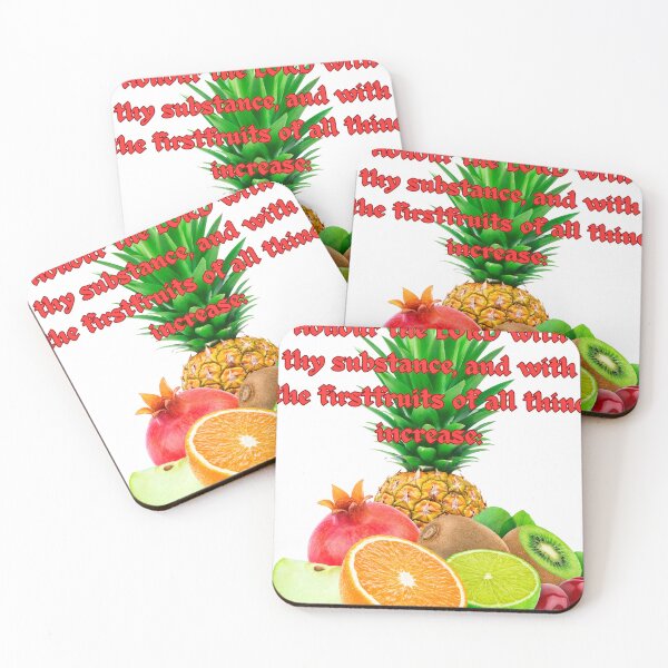 Item preview, Honour the LORD with thy substance, and with the firstfruits of all thine increase: designed and sold by Hinny8.