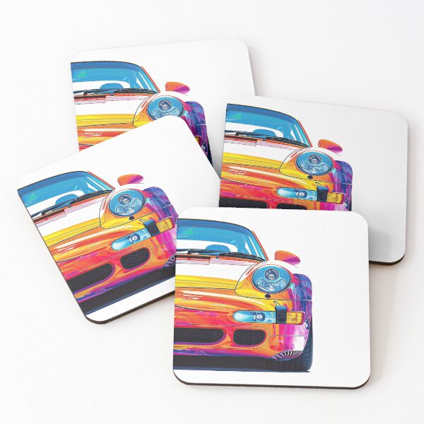 Item preview, Vintage porsche 993 rainbow colors designed and sold by blackdogshop.