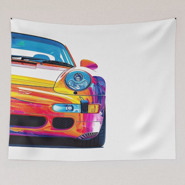 Item preview, Vintage porsche 993 rainbow colors designed and sold by blackdogshop.