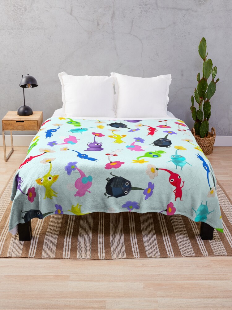Thumbnail 1 of 6, Throw Blanket, ALL Pikmin designed and sold by evannus.