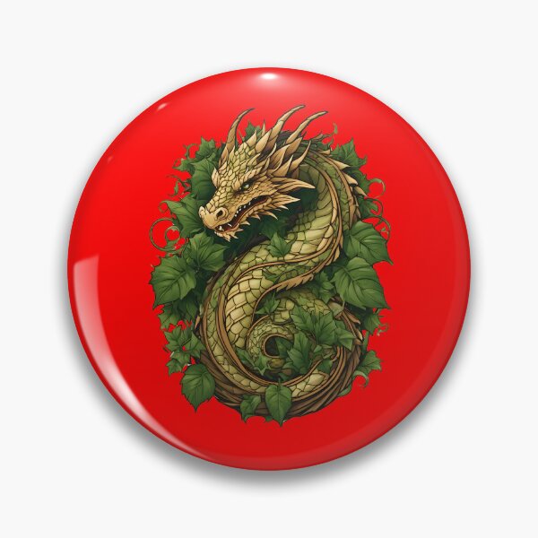 Item preview, Wood Dragon Luck and Prosperity: Year of the Dragon 2024 designed and sold by leyfinder.