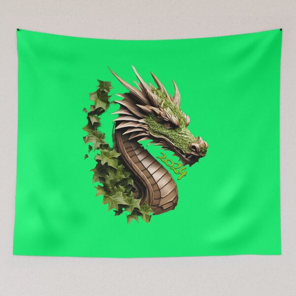 Item preview, Wood Dragon Luck and Prosperity: Year of the Dragon 2024 designed and sold by leyfinder.