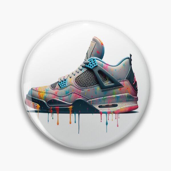 Item preview, air jordan retro 4 colorful portrait designed and sold by WearYoSneakers.