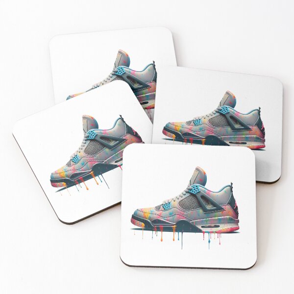 Item preview, air jordan retro 4 colorful portrait designed and sold by WearYoSneakers.