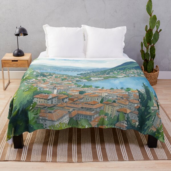 Item preview, Watercolor Design of Lugano - Switzerland  designed and sold by Sketch-Shack.