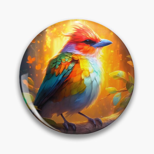 Item preview, king bird fluffs its feathers designed and sold by janjacbu.