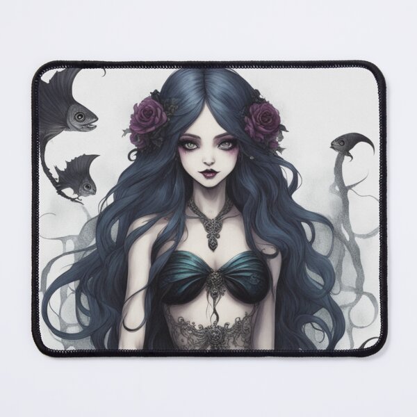 Item preview, Gothic Mermaid and Black Fish designed and sold by CailaStyle.