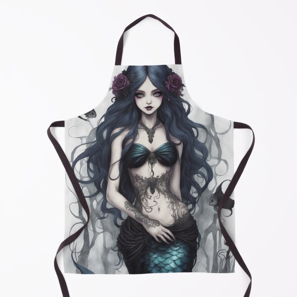 Item preview, Gothic Mermaid and Black Fish designed and sold by CailaStyle.